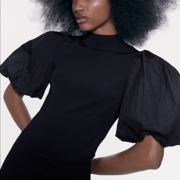 Zara combination knit top - Picture 7 of 8